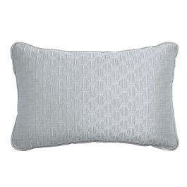 Ted Baker T Quilted Cushion 60x40cm Silver