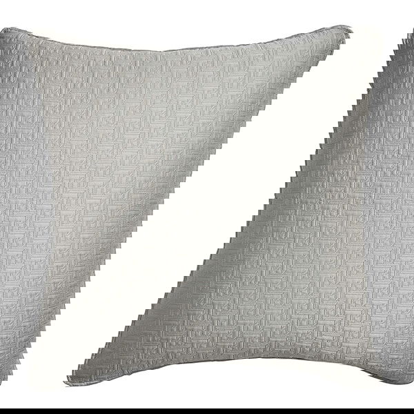 Ted Baker T Quilted Sham Pillowcase 65x65cm Silver