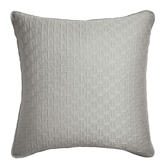 Ted Baker T Quilted Sham Pillowcase 65x65cm Silver
