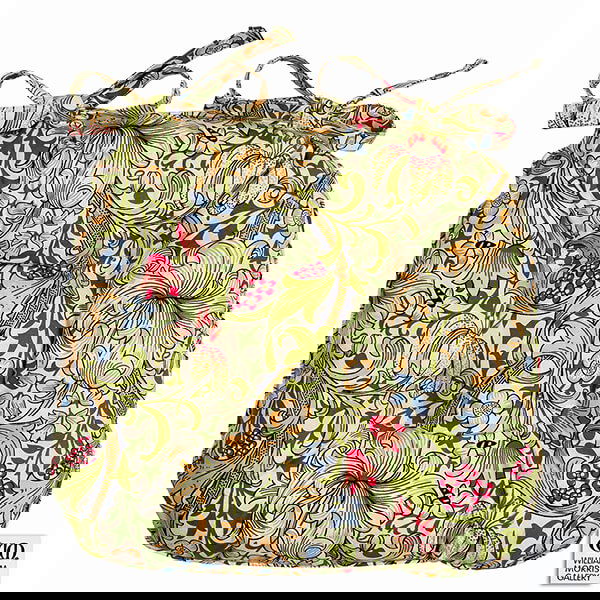 William Morris Golden Lily Piped Seat Pad