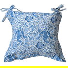 William Morris Blue Compton Oxford Seat Pad