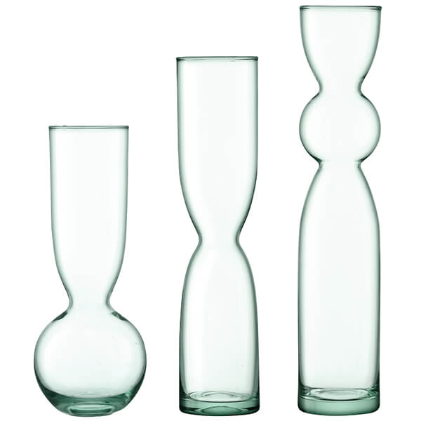 LSA Canopy Recycled Trio Vase Set