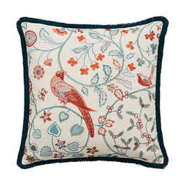 Morris & Co Sunflower Cushion 45 x 45cm Saffron and Teal