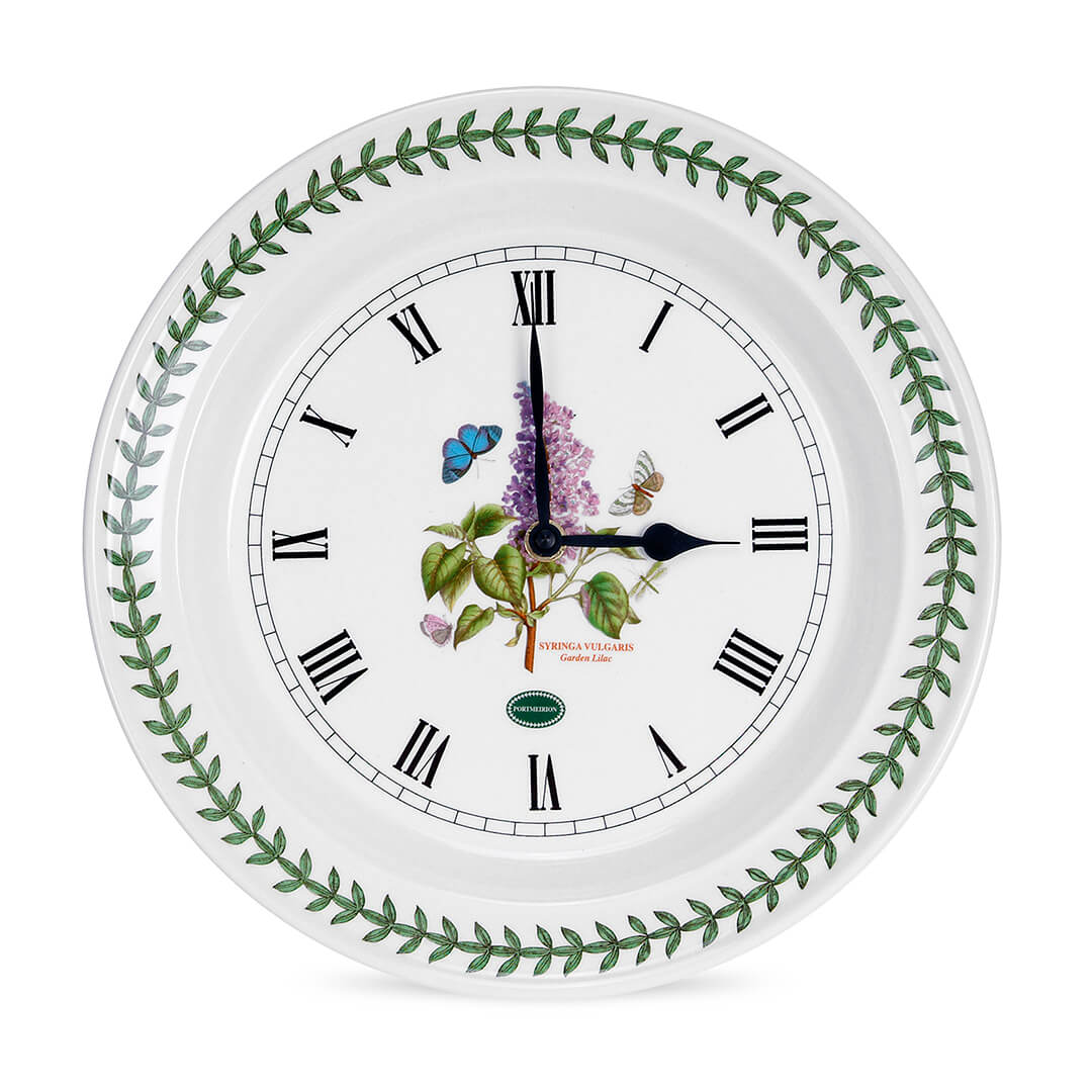 Portmeirion Botanic Garden Wall Clock Lilac