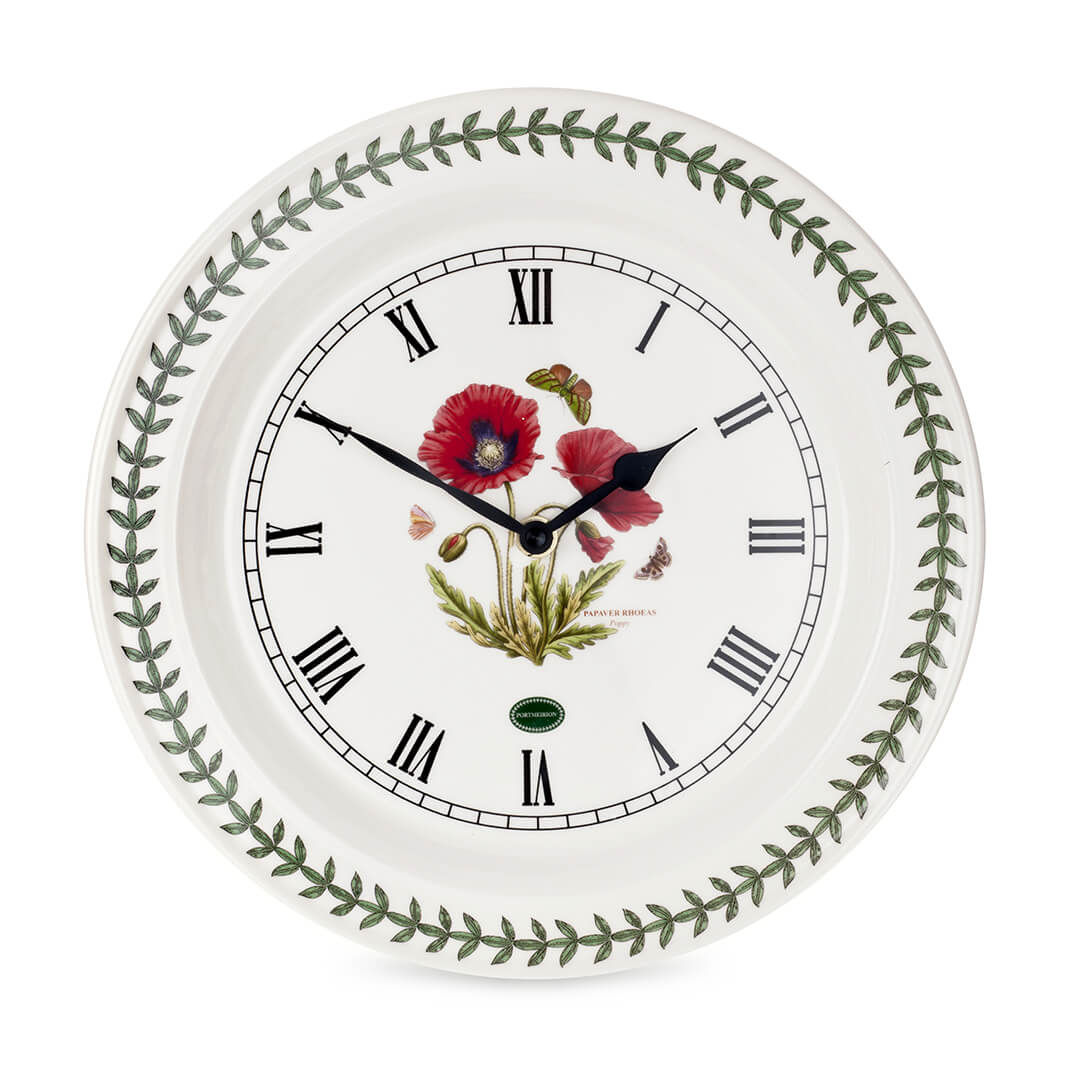 Portmeirion Botanic Garden Wall Clock Poppy