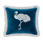 Sanderson Crane & Frog Cushion 45x45cm Navy