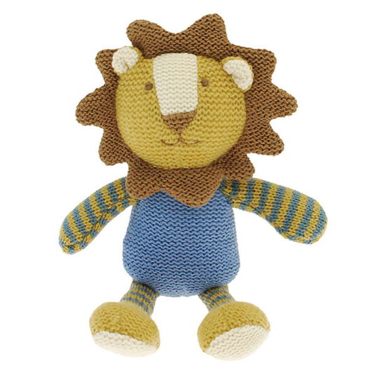 Walton & Co Knitted Lion Rattle