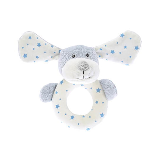 Walton & Co Blue Puppy Rattle
