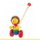 Orange Tree Toys Lion Push Along Wooden Toy