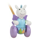 Orange Tree Toys Unicorn Push Along Wooden Toy