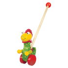 Orange Tree Toys Dinosaur Push Along Wooden Toy