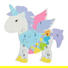 Orange Tree Toys Unicorn Number Wooden Puzzle