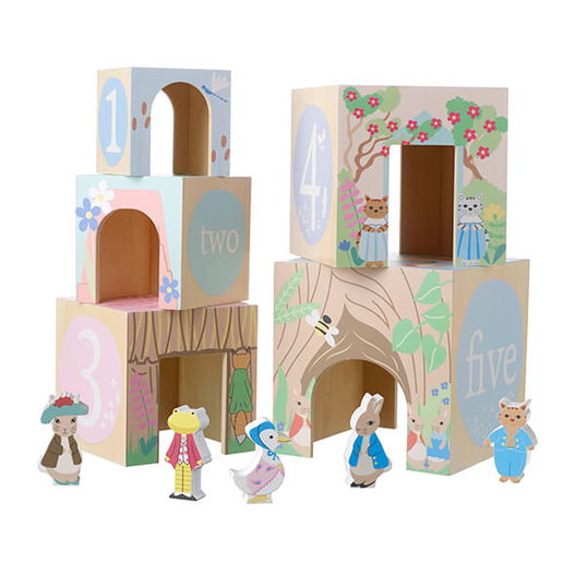 Orange Tree Toys Peter Rabbit Wooden Stacking Cubes Wooden Toy (FSC®)