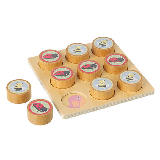 Orange Tree Toys Spring Garden Tic Tac Toe Wooden Toy (FSC®)