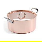Samuel Groves Copper Induction 20cm Casserole Pan with Lid