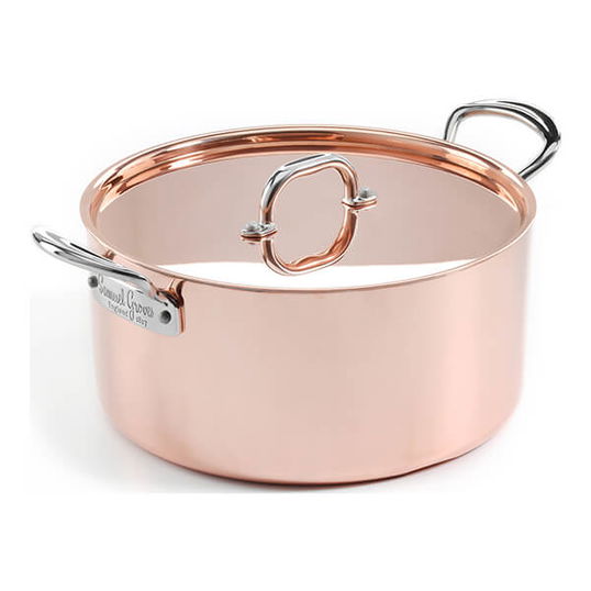 Samuel Groves Copper Induction 26cm Casserole Pan with Lid
