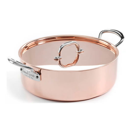 Samuel Groves Copper Clad 26cm Saute Pan & Lid with Side Handles