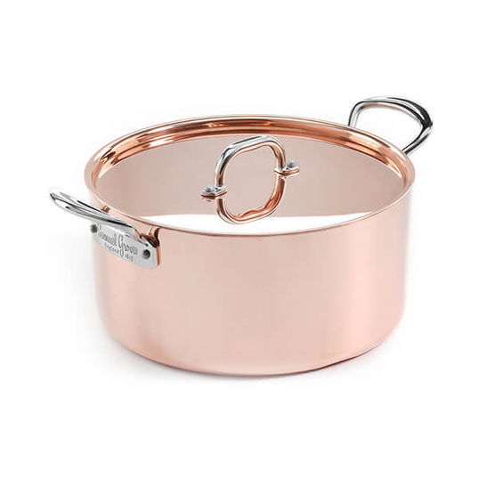 Samuel Groves Copper Clad 18cm Casserole Pan & Lid