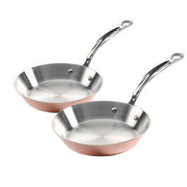 Samuel Groves Copper Clad 2 Piece Frypan Set 20cm & 26cm