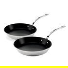 Samuel Groves Classic Non-Stick Stainless Steel Triply 2 Piece Frypan Set 26cm & 30cm