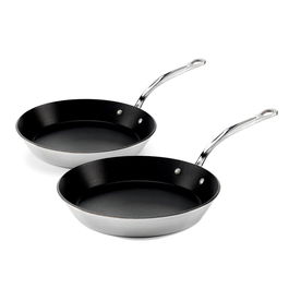 Samuel Groves Classic Non-Stick Stainless Steel Triply 2 Piece Frypan Set 26cm & 30cm