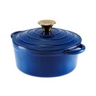 Barbary & Oak 20cm Round Casserole Cast Iron Blue