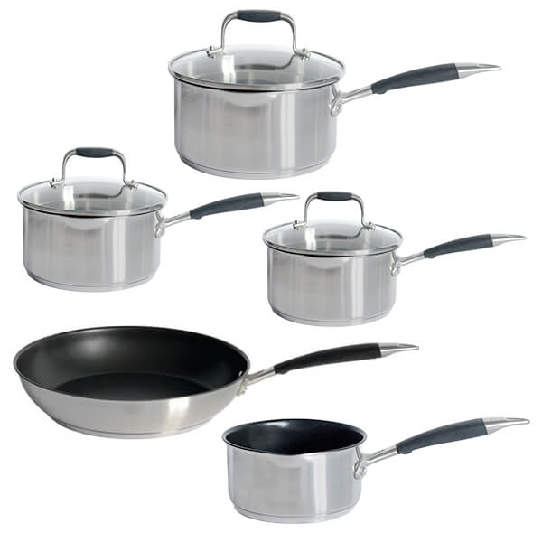 Stoven Soft Touch Induction 5 Piece Cookware Set