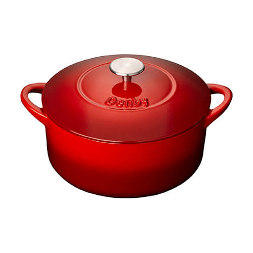 Denby Cast Iron Pomegranate 24cm Round Casserole