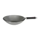 Dexam Swift Spice 30cm Professional Carbon Steel Wok With Phenolic Stay Cool Handle