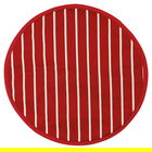 Dexam Rushbrookes Butchers Stripe Round Hob Cover Red