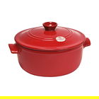 Emile Henry Burgundy Casserole 5.0L
