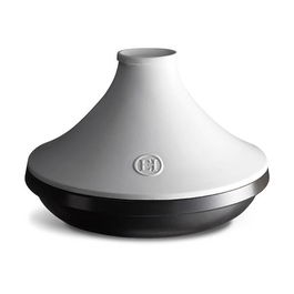 Emile Henry Slate Delight Tagine 4.0L With White Lid