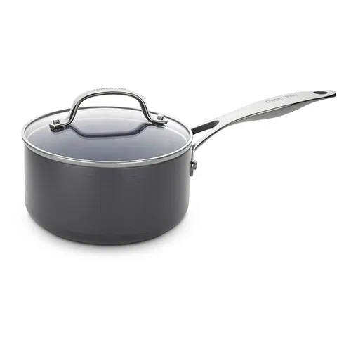 GreenPan Venice Pro Hard Anodised Ceramic Non-Stick 18cm Saucepan With Lid