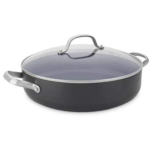 GreenPan Venice Pro Hard Anodised Ceramic Non-Stick 30cm Shallow Casserole With Lid
