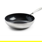 GreenPan Geneva 3-Ply Stainless Steel Non-Stick 28cm Wok