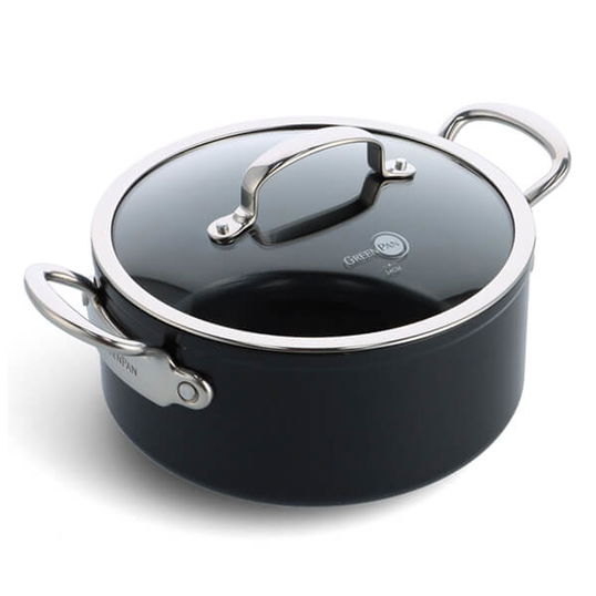 GreenPan Barcelona Pro Aluminium Non-Stick 20cm Casserole with Lid