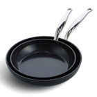 GreenPan Barcelona Pro Aluminium Non-Stick 24cm & 28cm Frying Pan Set with Pan Protector Sheet