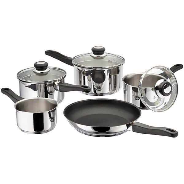 Judge Vista 5 Piece Draining Saucepan Set