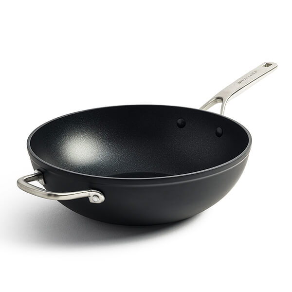 KitchenAid Forged Hardened Aluminium 30cm Wok with Helper Handle
