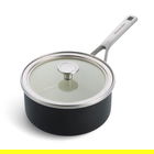 KitchenAid Steel Core Enamel Matte Black 18cm Saucepan