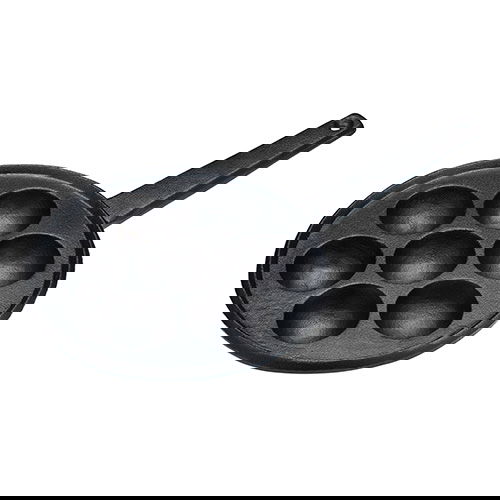 KitchenCraft Æbleskiver Cast Iron Danish Pancake Pan