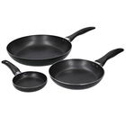 KitchenCraft Non-Stick Frypan Set of 3, 12cm, 20cm & 28cm