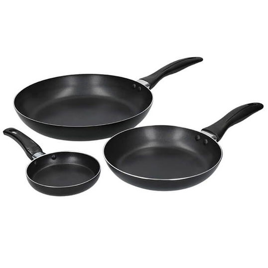 KitchenCraft Non-Stick Frypan Set of 3, 12cm, 20cm & 28cm
