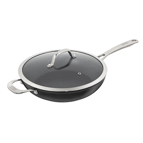 Kuhn Rikon Easy Pro Induction 28cm Saute Pan with Helper Handle & Glass Lid