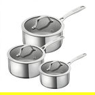 Kuhn Rikon Allround 3 Piece Saucepan Set with Glass Lids