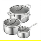 Kuhn Rikon Allround 3 Piece Cookware Set with Glass Lids