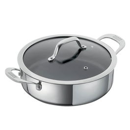 Kuhn Rikon Allround 28cm Non-Stick Shallow Casserole with Glass Lid