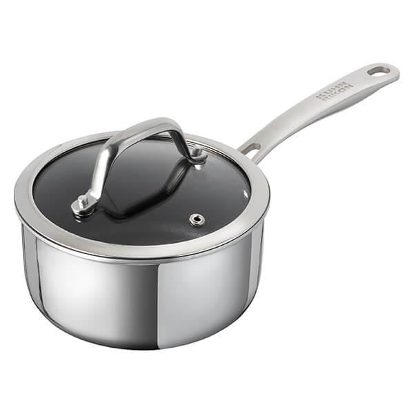 Kuhn Rikon Peak Multi-Ply 18cm / 2.3L Saucepan with Glass Lid