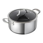 Kuhn Rikon Peak Multi-Ply 18cm / 2.3L Casserole with Glass Lid