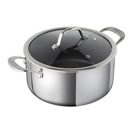 Kuhn Rikon Peak Multi-Ply 18cm / 2.3L Casserole with Glass Lid